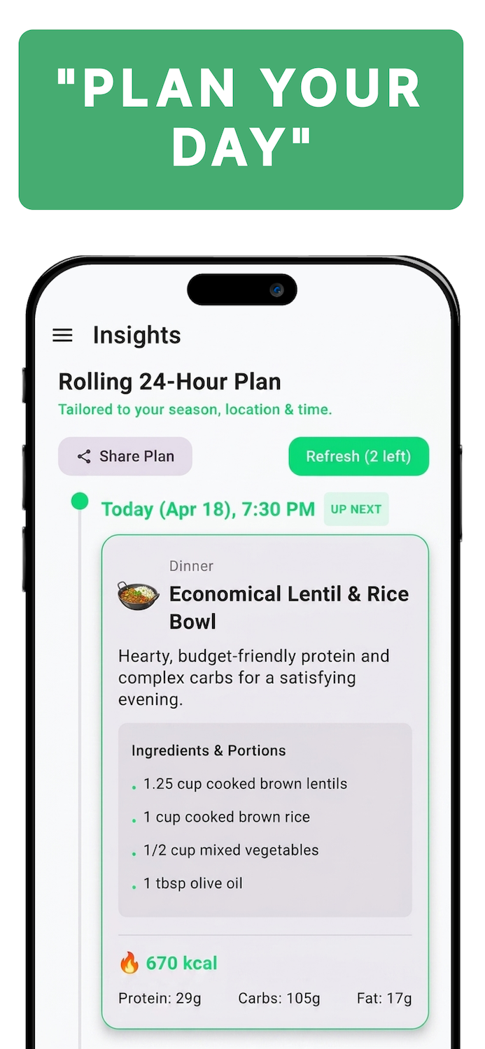 24-Hour Meal Plan