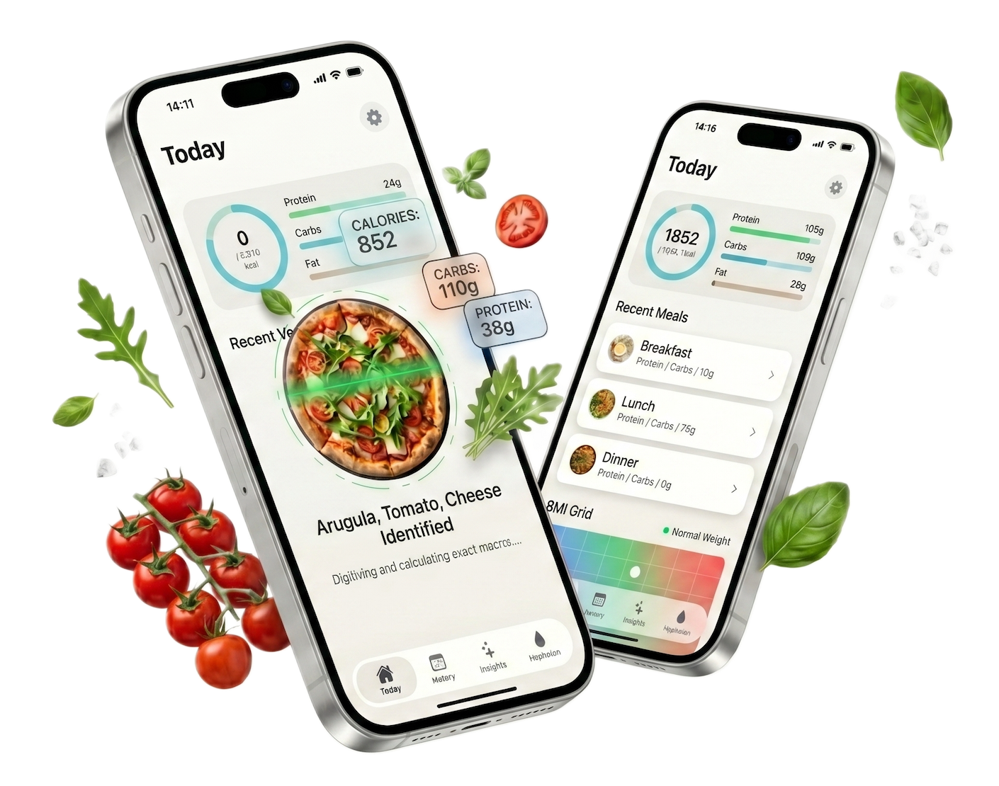 Smart Calorie Tracker Interface